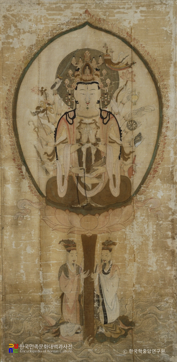 해남 대흥사 관음보살도 / 준제관음보살도