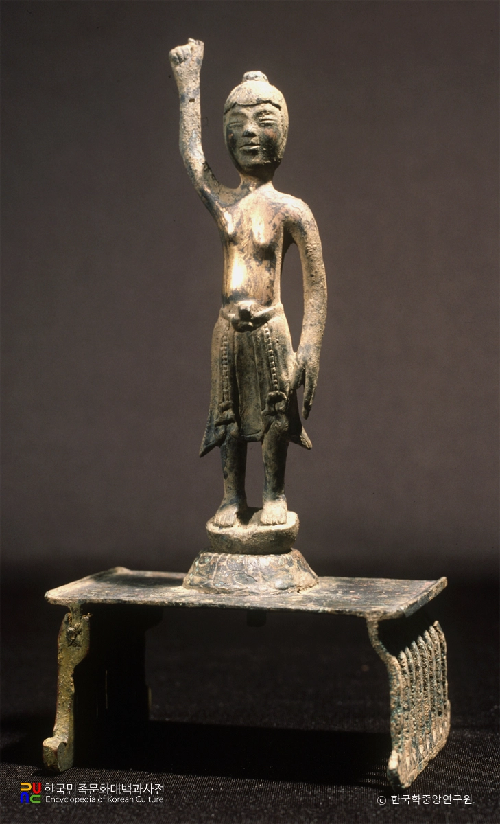 금동 탄생불 입상