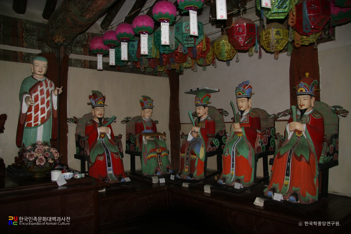 구미 수다사 명부전 지장시왕상