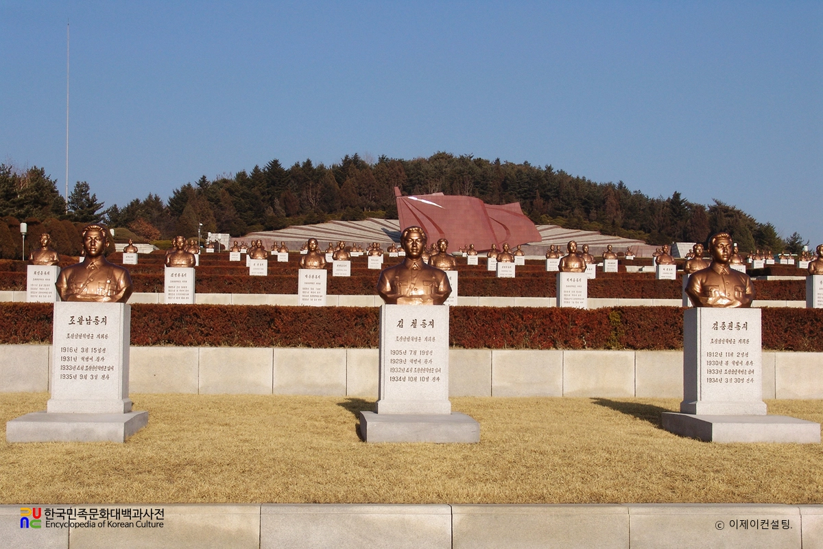 평양 대성산혁명열사릉