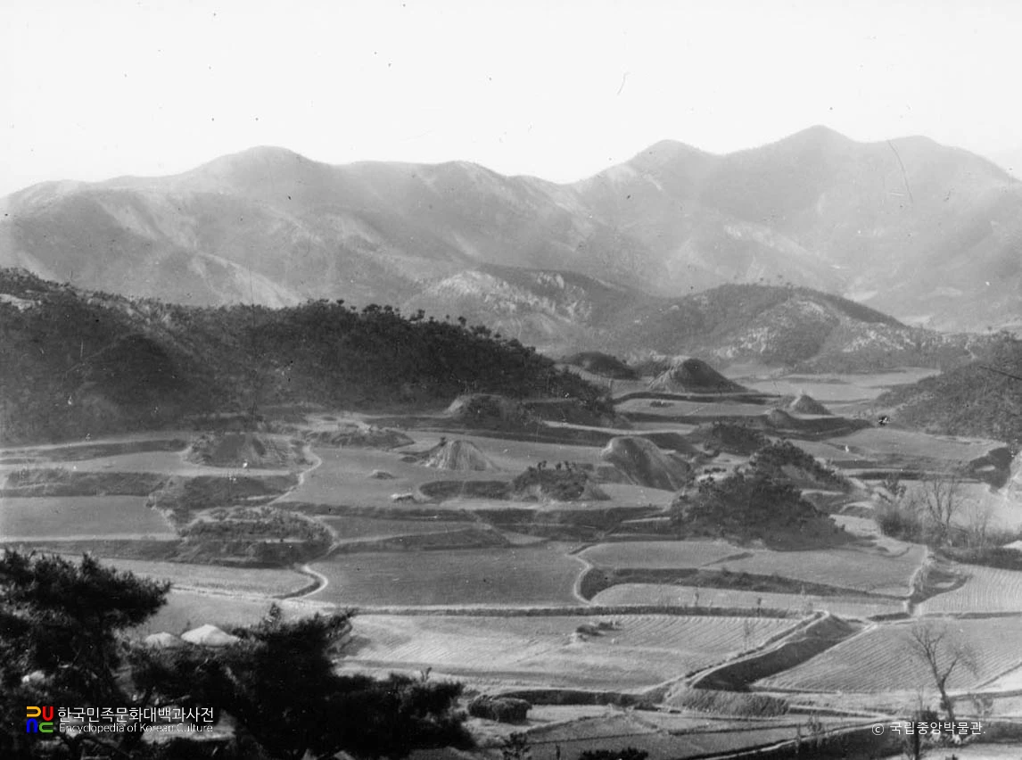 성주 성산동 고분군 전경