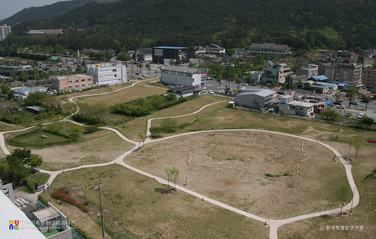 경주 용강동 원지 유적 전경