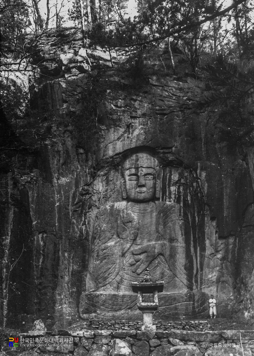 회양 묘길상암 마애불좌상