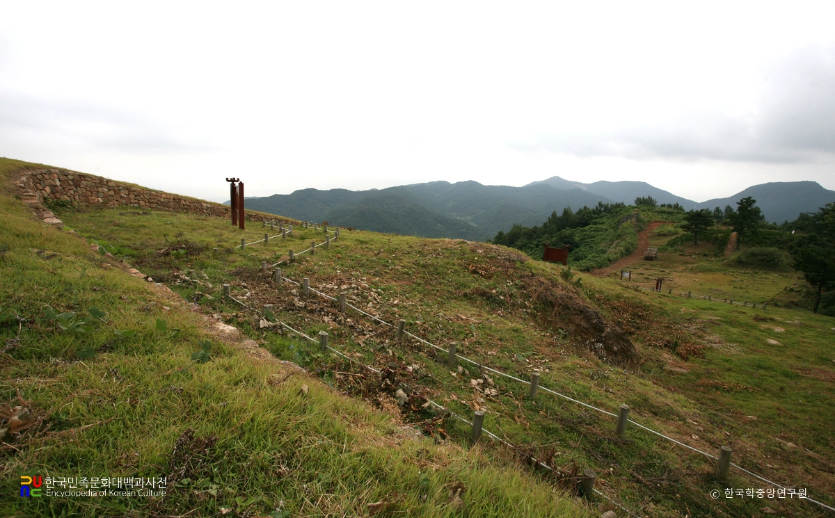 광양 마로산성 전경
