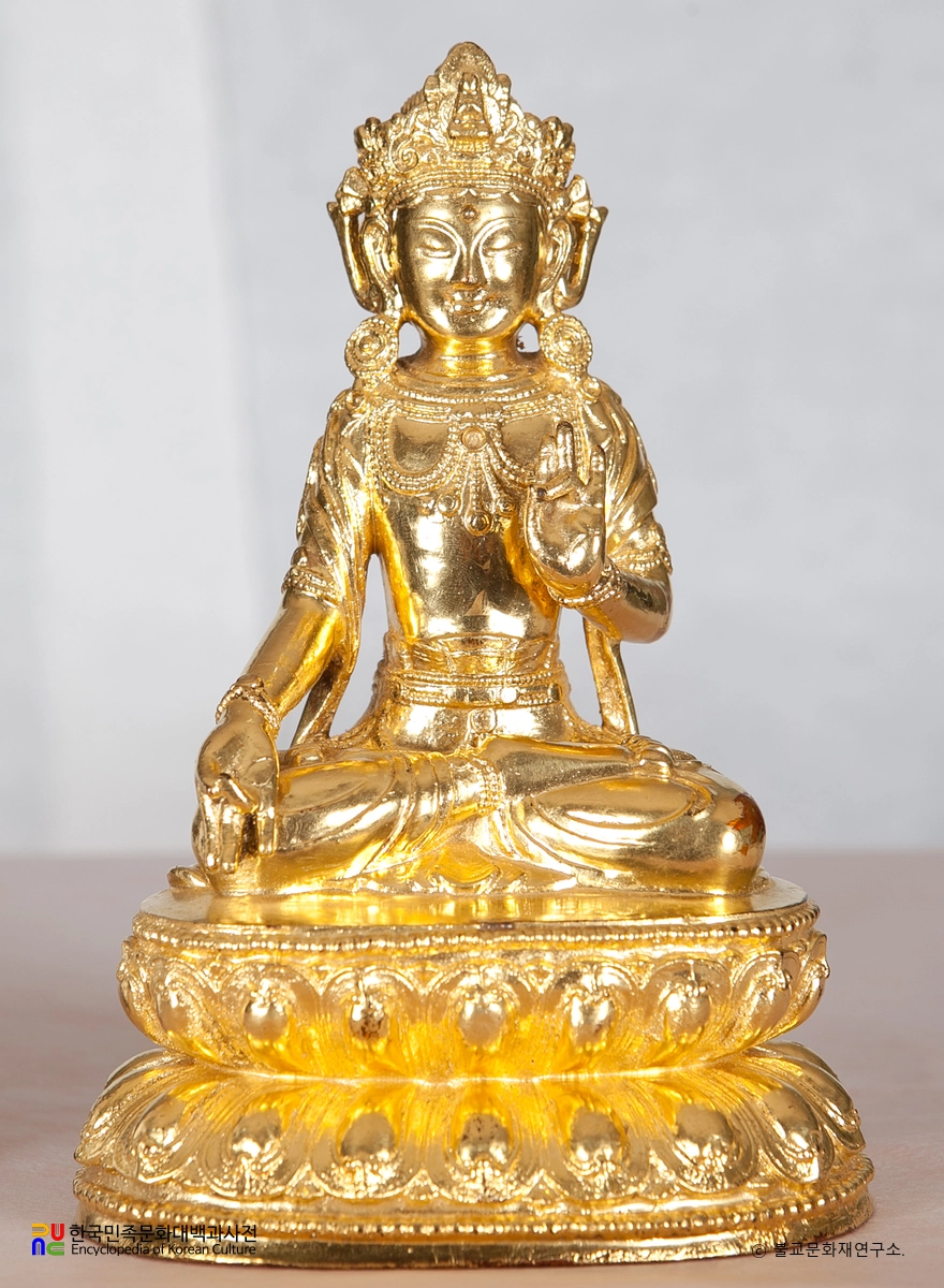 순천 선암사 금동 관음보살 좌상