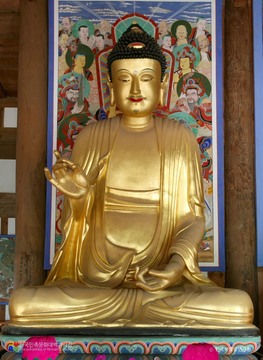 김제 귀신사 소조 비로자나삼불 좌상