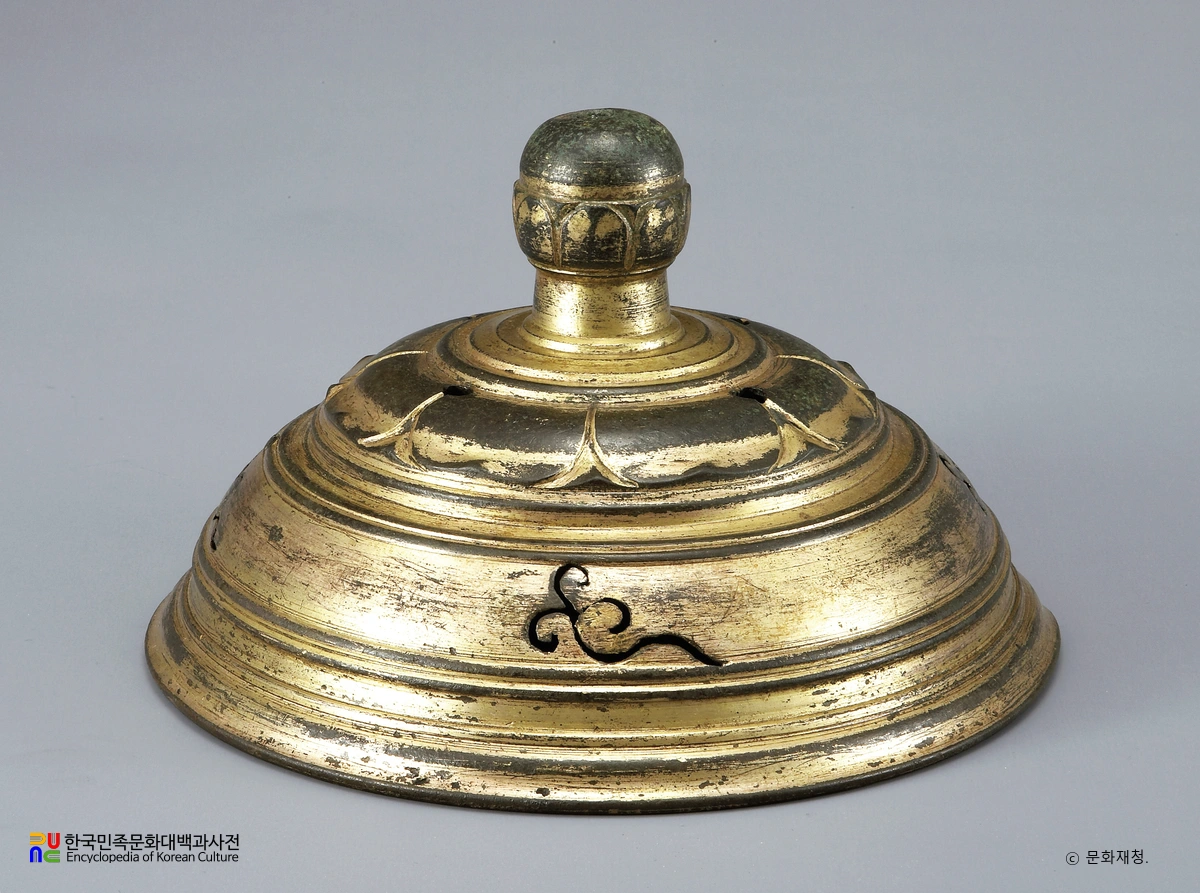 익산 미륵사지 금동향로의 뚜껑