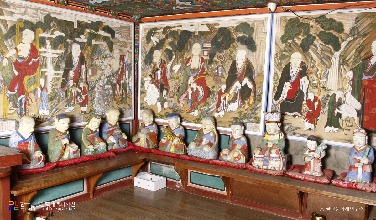 창원 성주사 석조석가여래삼존상 십육나한상(우)