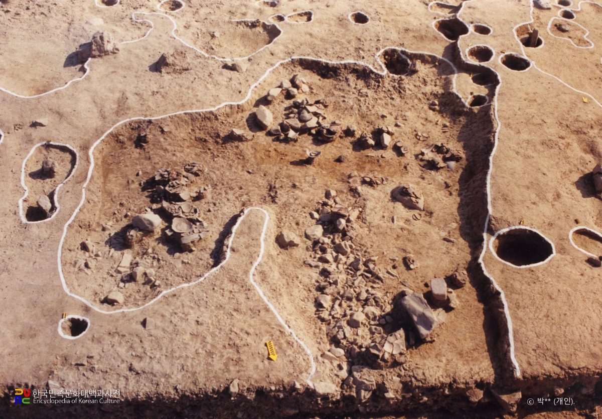 대구 시지동 유적 발굴 전경