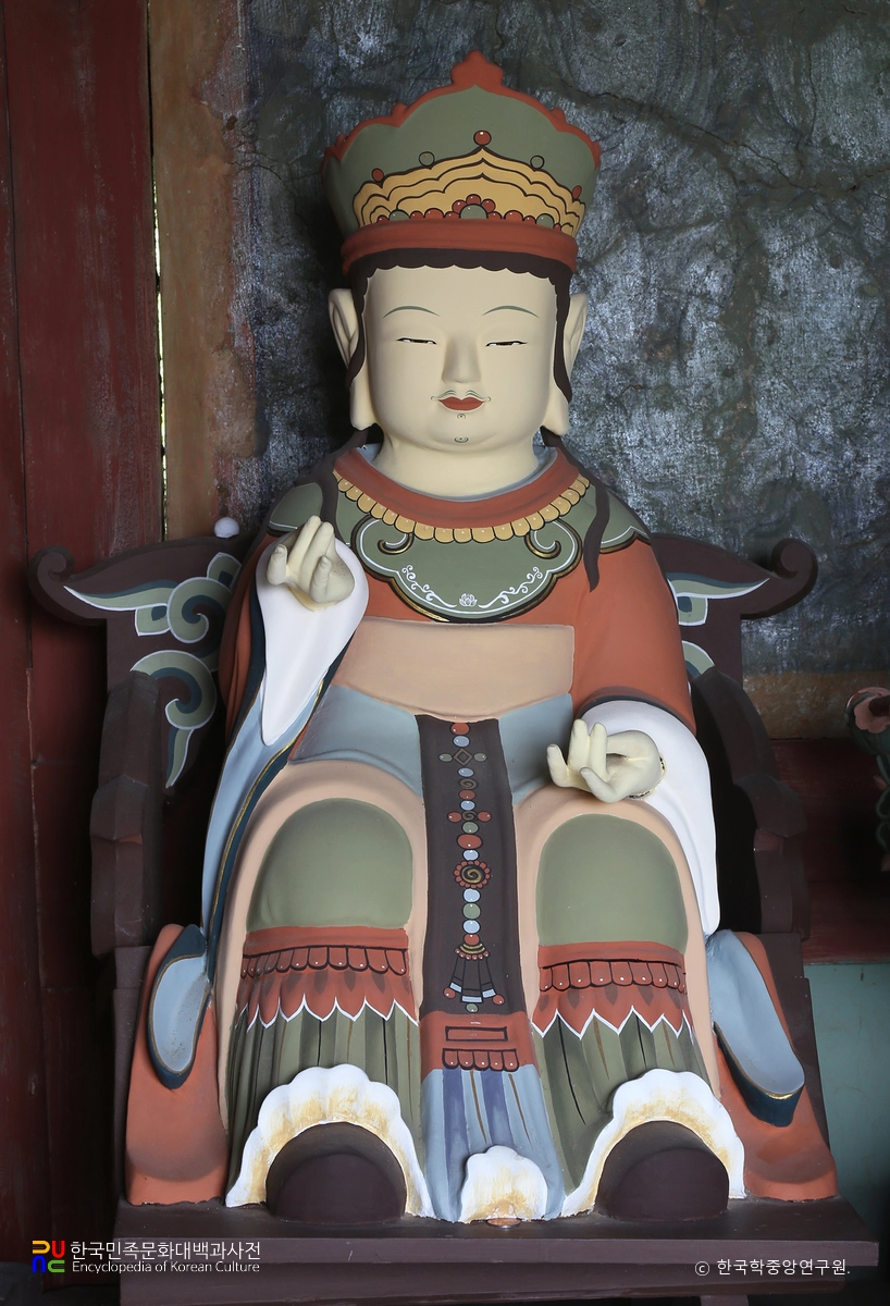 해남 미황사 목조석가여래삼존상