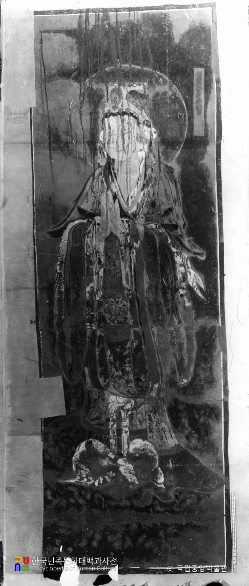 부석사 조사당 벽화 보살상 모사도