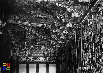 합천 해인사 대적광전 가구와 천장