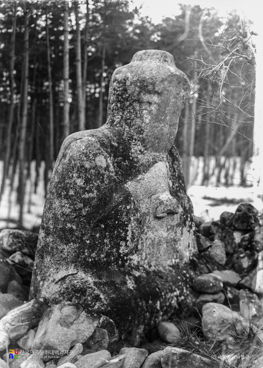 강릉 굴산사지 석조불상