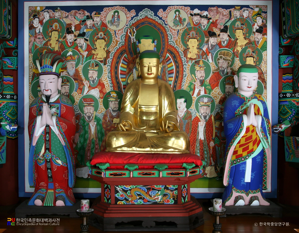 진도 쌍계사 시왕전 목조 지장보살상