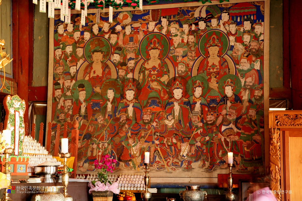 갑사 대웅전 삼장보살도