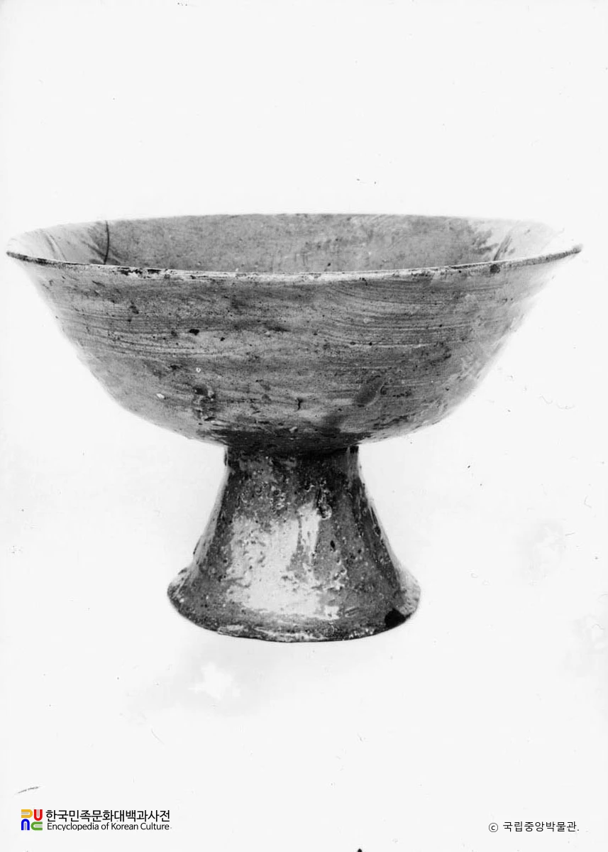 분청사기 귀얄문 마상배