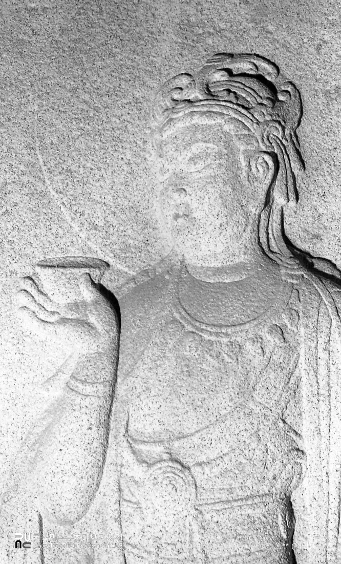 석굴암의 보현보살 모습