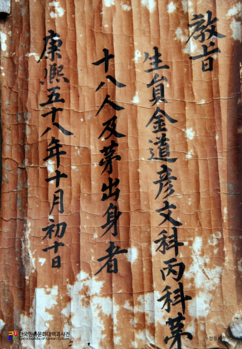 의금부도사 김도언 유물 / 교지