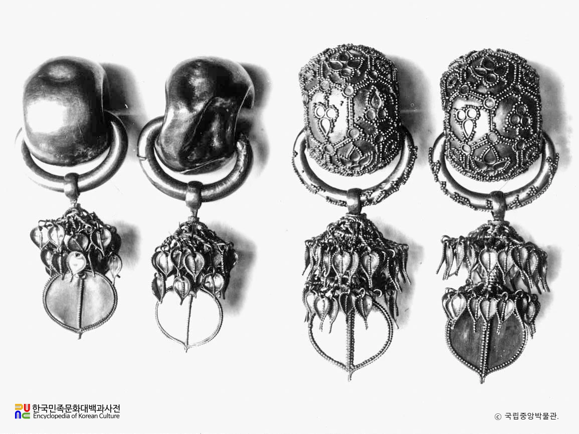 경북 경주 보문동 부부총 금제태환이식