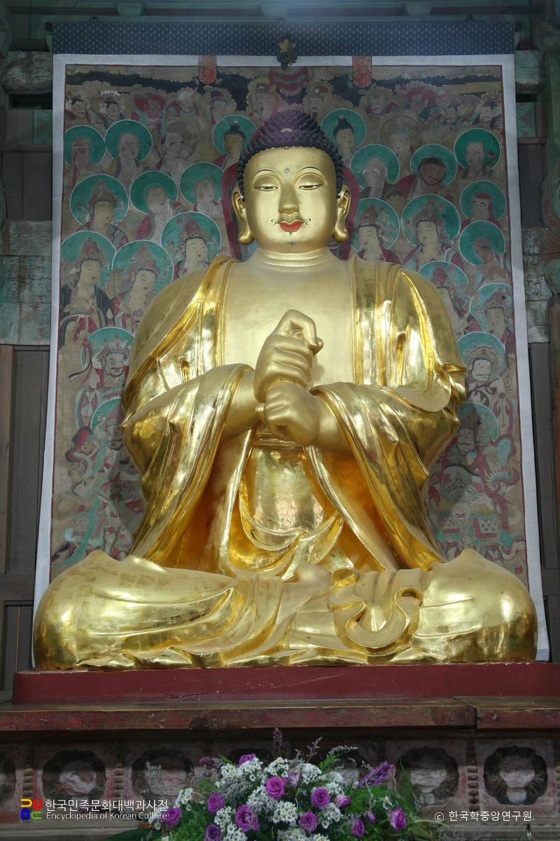 경주 기림사 소조비로자나삼불좌상