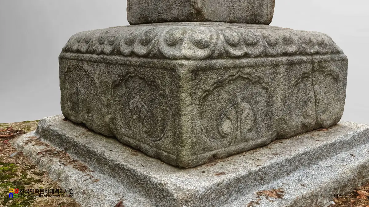 김제 금산사 노주 기단부