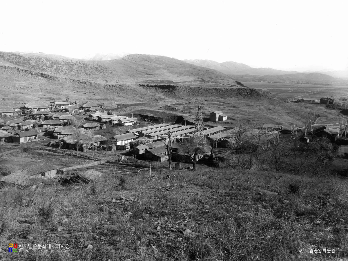 봉산 휴류산성 전경