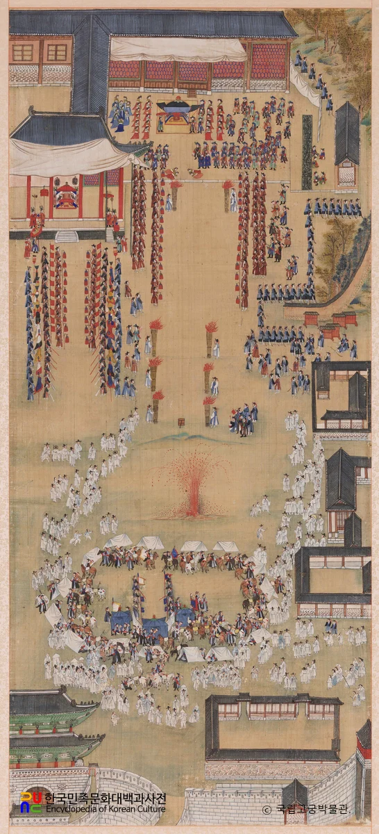 화성능행도 병풍 제3폭