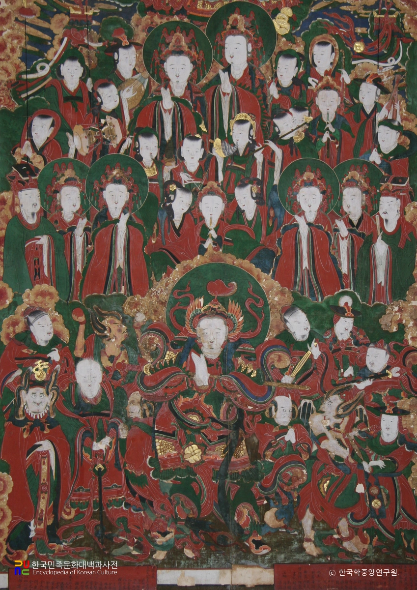 하동 쌍계사 팔상전 신중탱