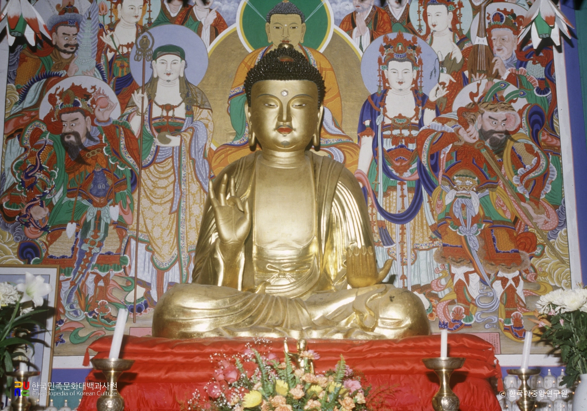 나주 심향사 건칠 아미타여래 좌상