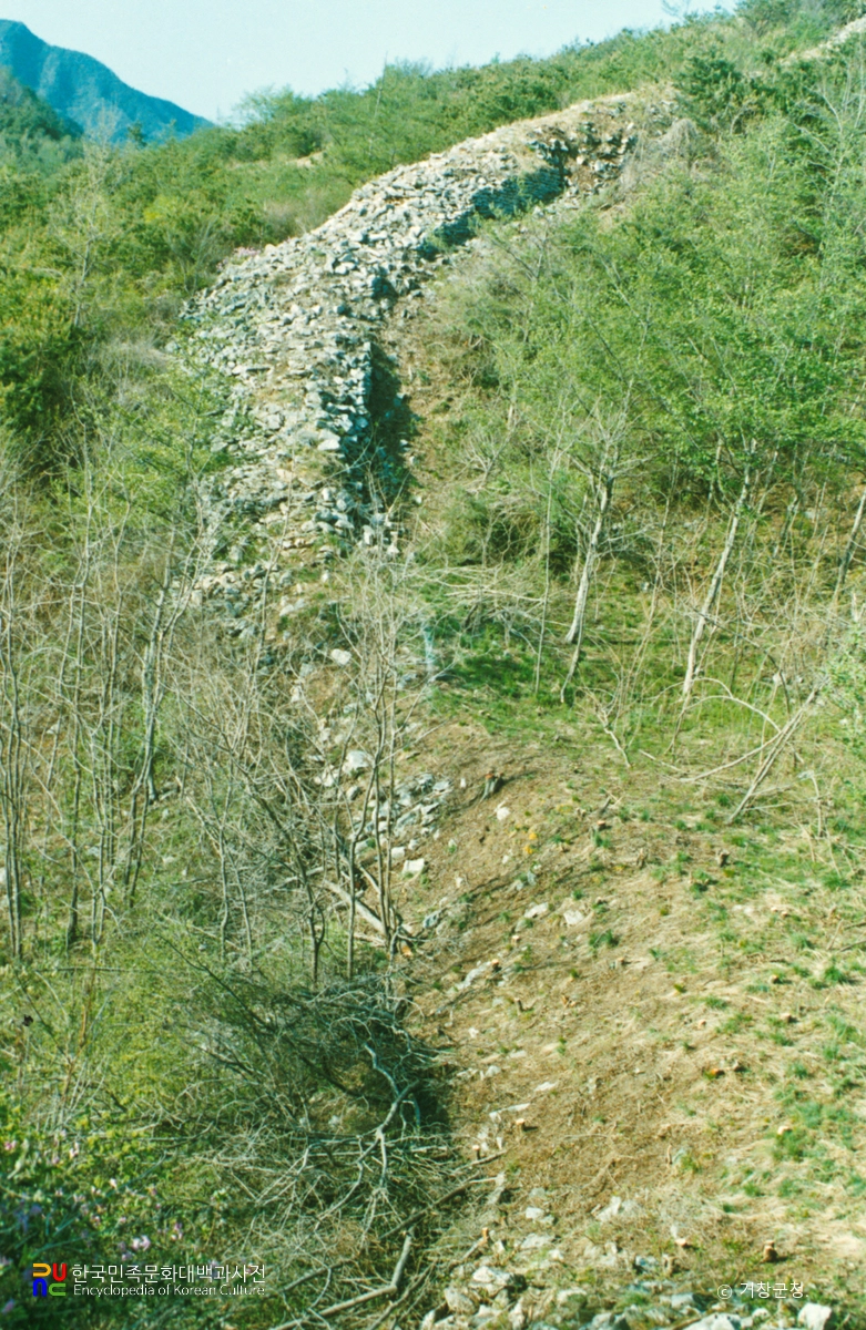 거창 거열성 성벽 일대