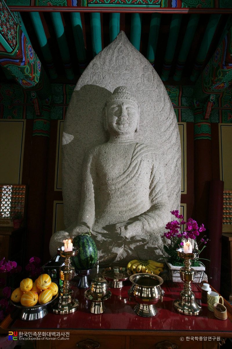 영암 도갑사 석조 여래 좌상