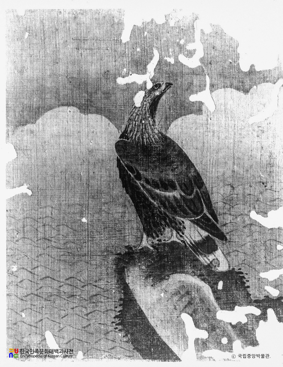 이함필 해암응립도