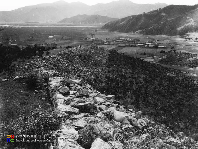 북청 하입석리 산성 전경