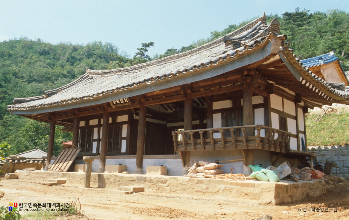 산청 신계서원 신계정사 정측면