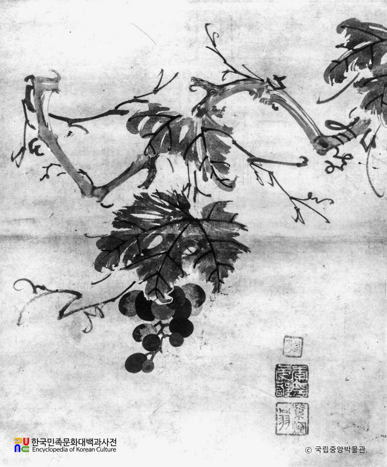 이인문필 포도도