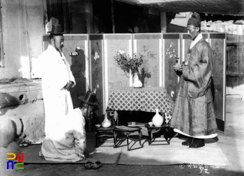 함남 북청 군수댁 혼례 장면