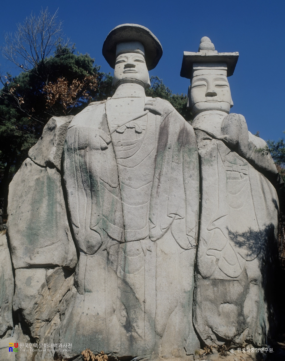 파주 용미리 마애이불입상