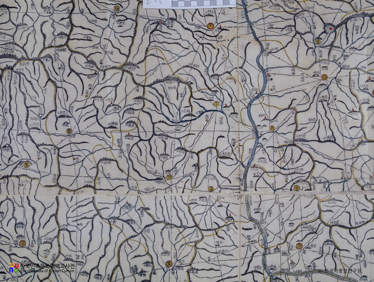 대동여지도 중 경상북도 고령 부분