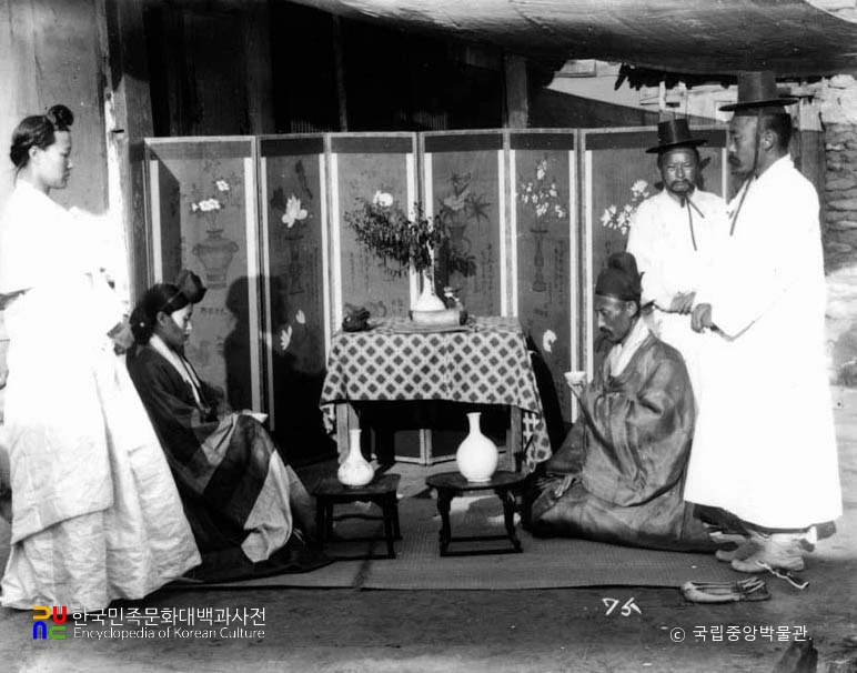 함남 북청 군수댁 혼례 장면