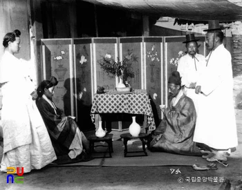 함남 북청 군수댁 혼례 장면