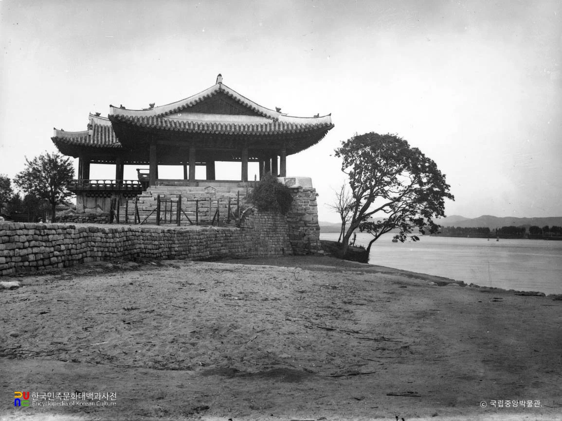 평양 연광정 전경