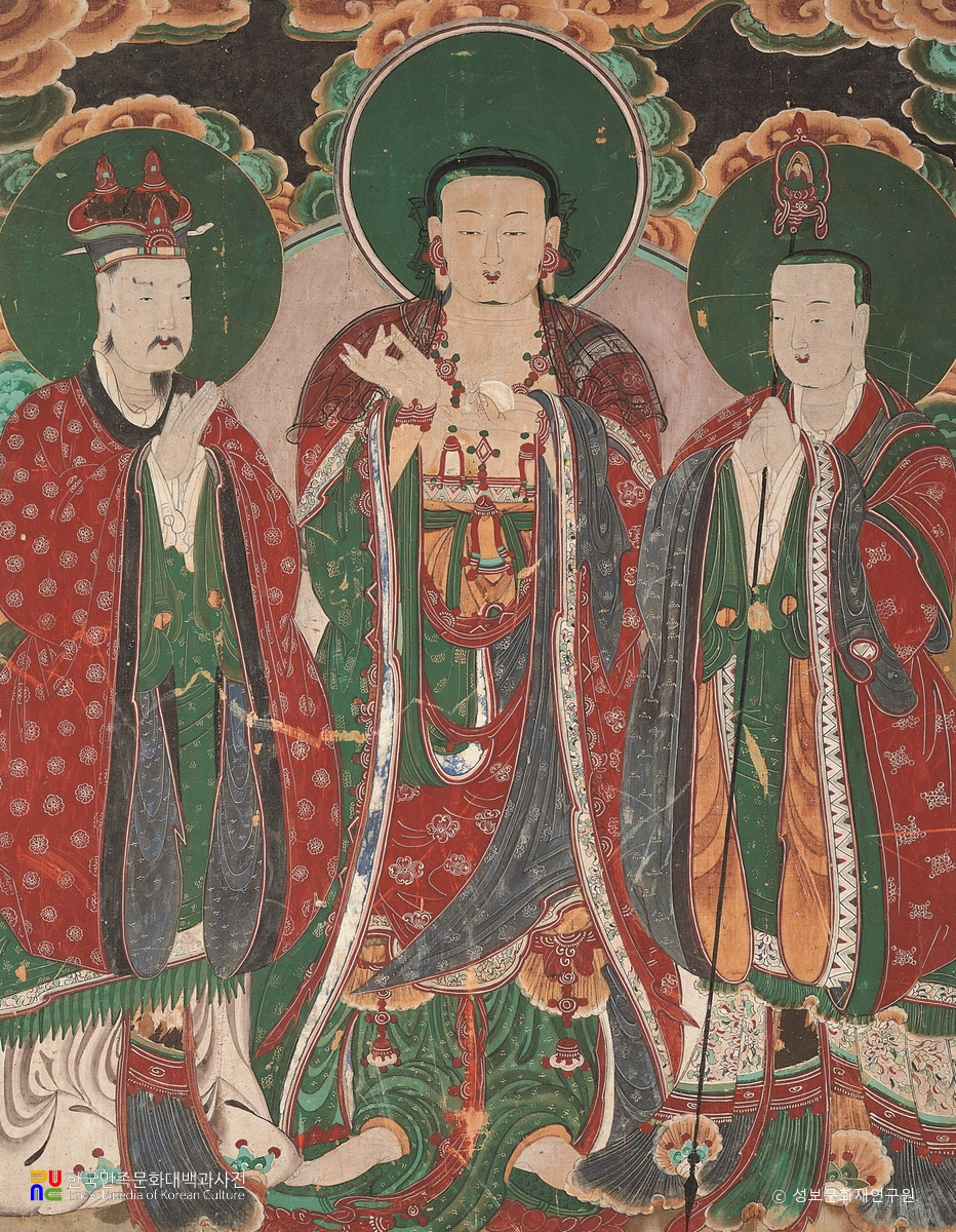 대구 동화사 지장삼존도