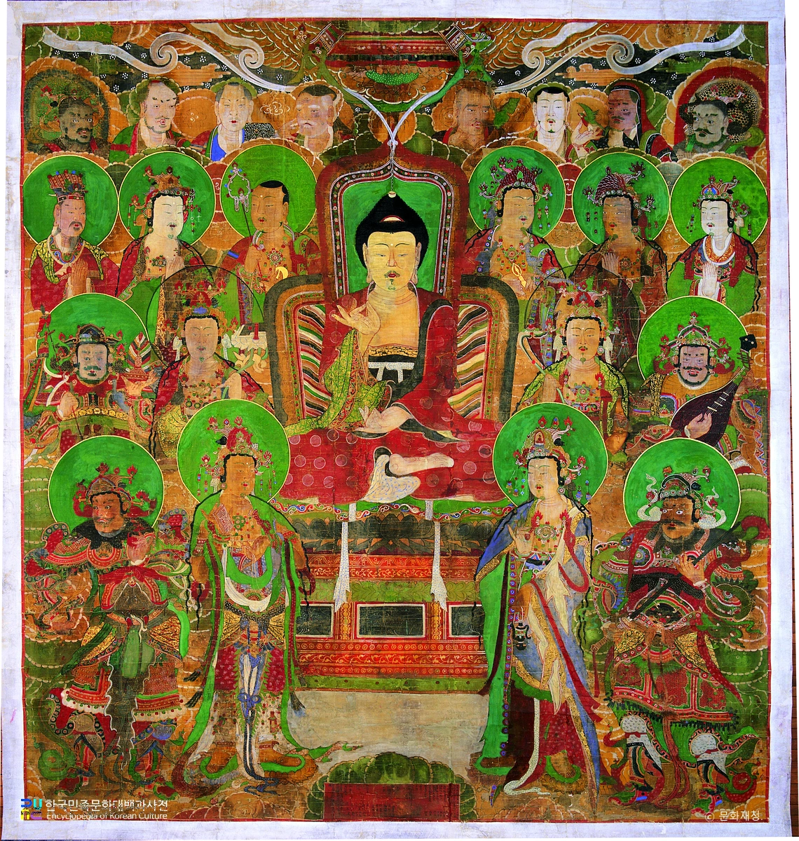 김천 고방사 아미타여래설법도