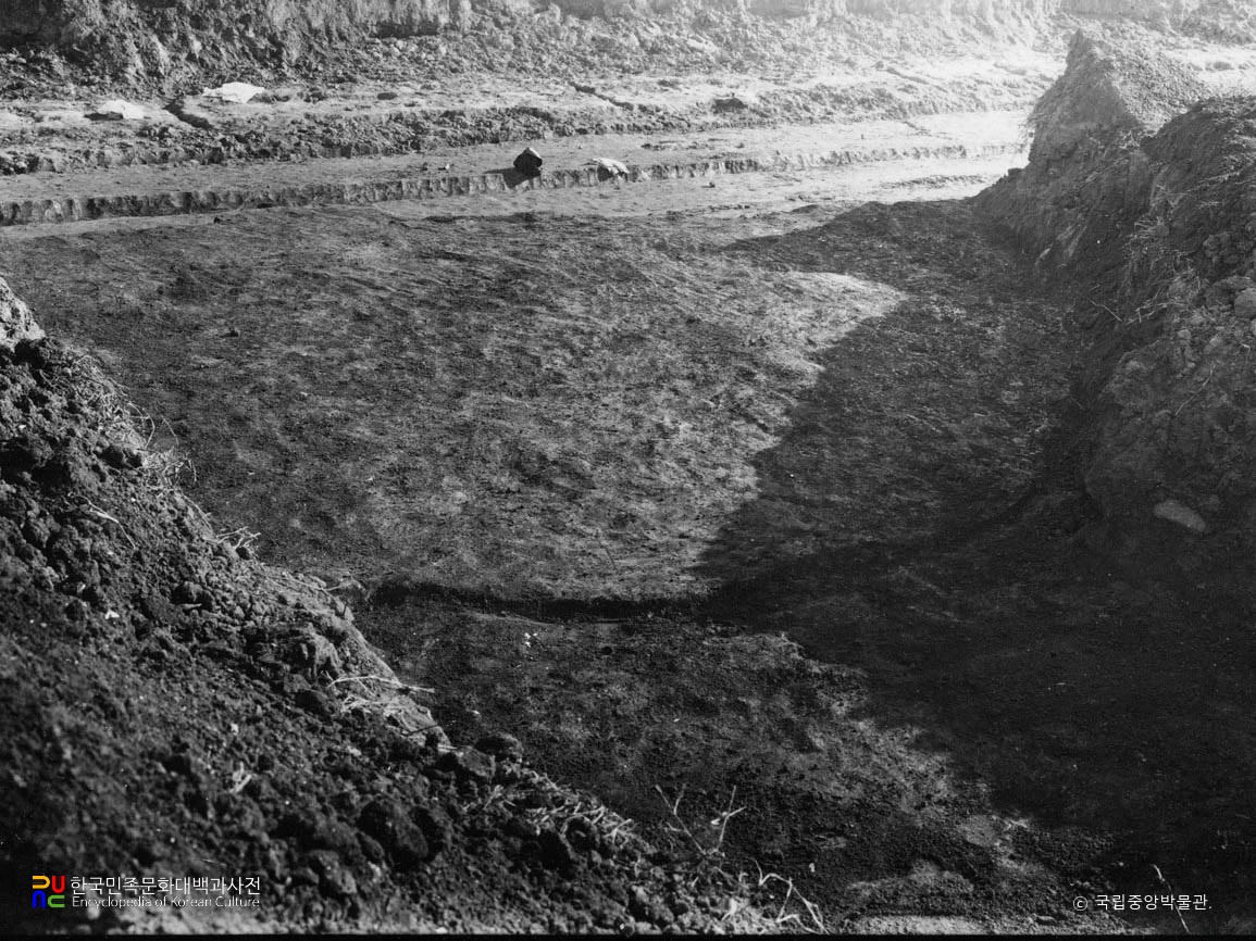 부산 동래 패총 전경