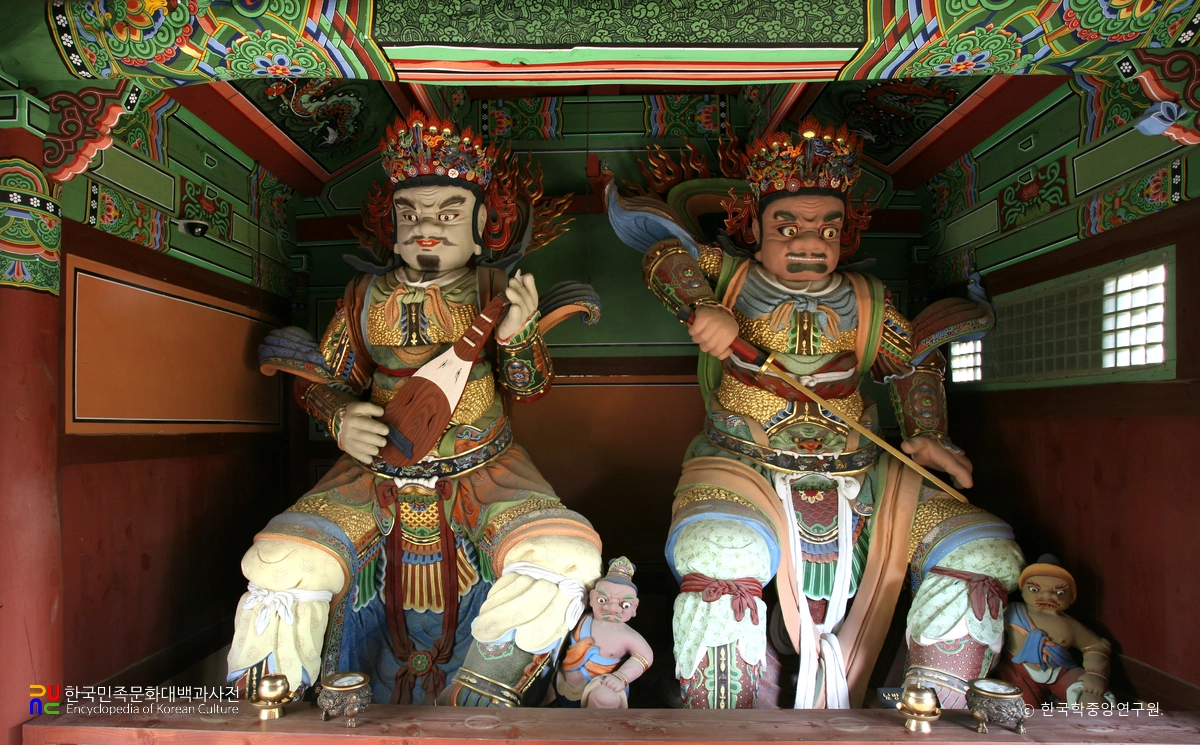 완주 송광사 소조사천왕상