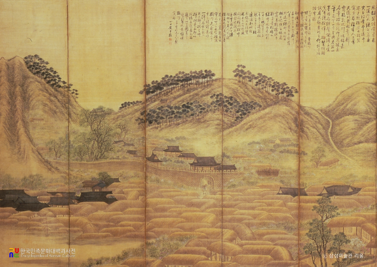 영광풍경 6∼10폭 / 안중식