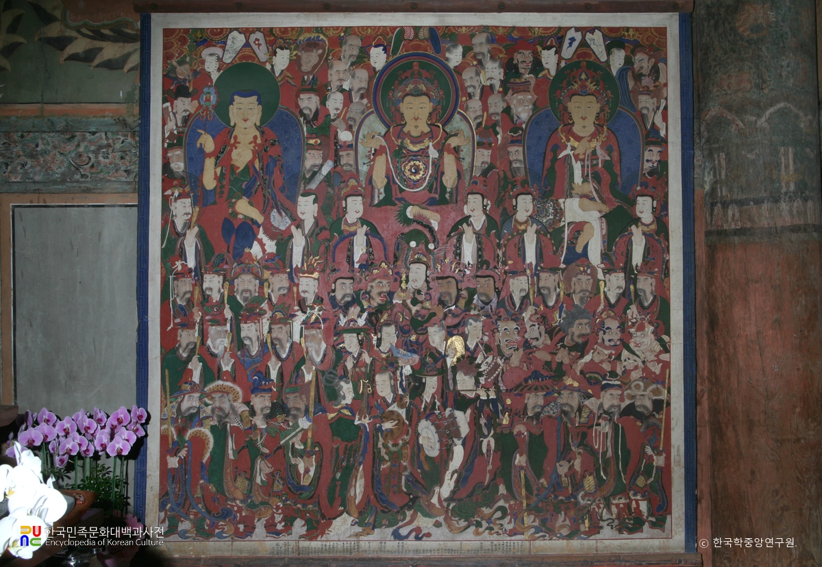 범어사 대웅전 삼장보살도