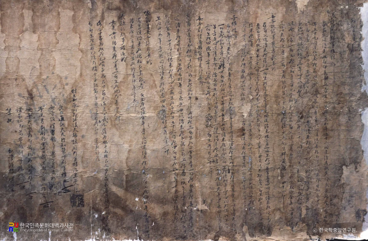 권주 종가 고문서 중 분깃문기