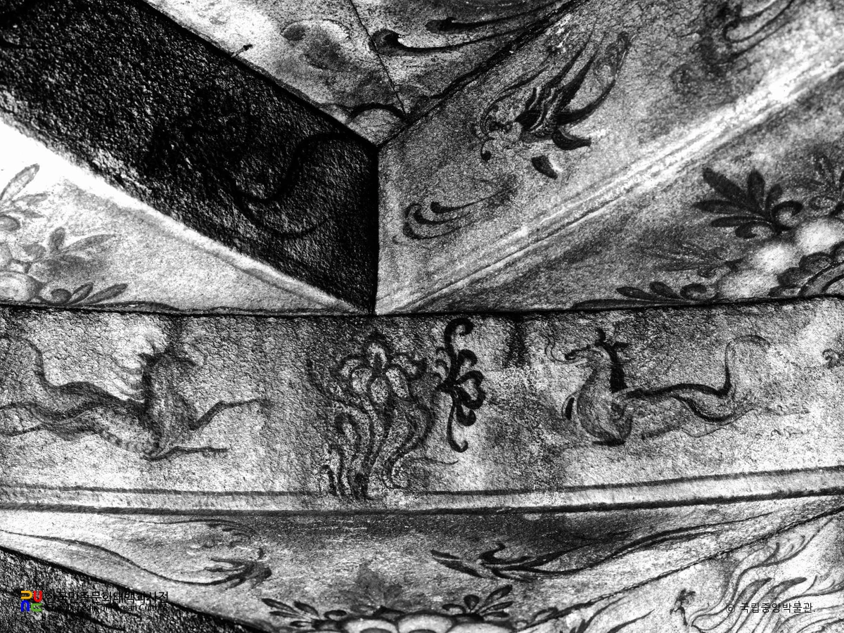 평안남도 강서 강서대묘 현실 북쪽 천장우 문양