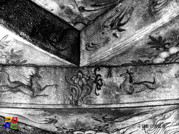 평안남도 강서 강서대묘 현실 북쪽 천장우 문양